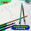 BIC Evolution Original, Erasable HB Graphite Pencils with Eraser - Pack of 8