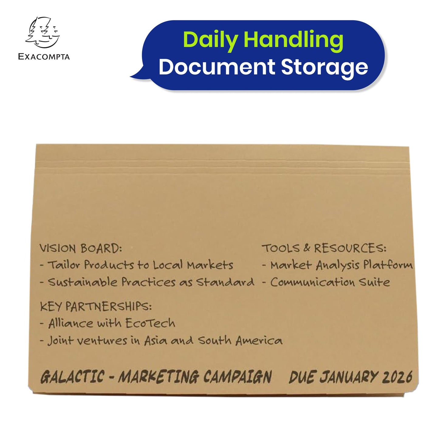 Exacompta Guildhall Full Flap Pocket Wallet, Durable 315gsm Manilla Folder Foolscap, 50 Pack (Buff)