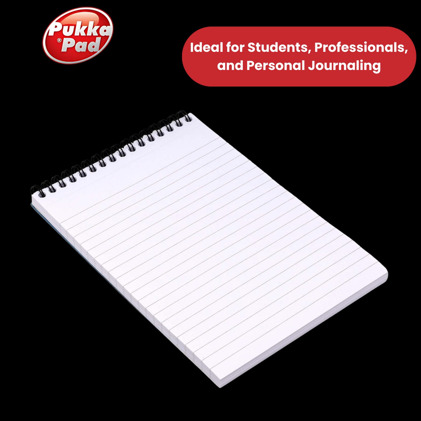 Pukka Reporter's Pad 160 pages - Lined - Pack of 6