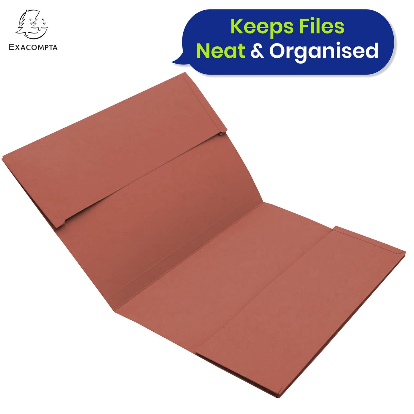 Exacompta Guildhall legal Double-Pocket Wallet for paper Documents, 315gsm,pack of 25 (Red)