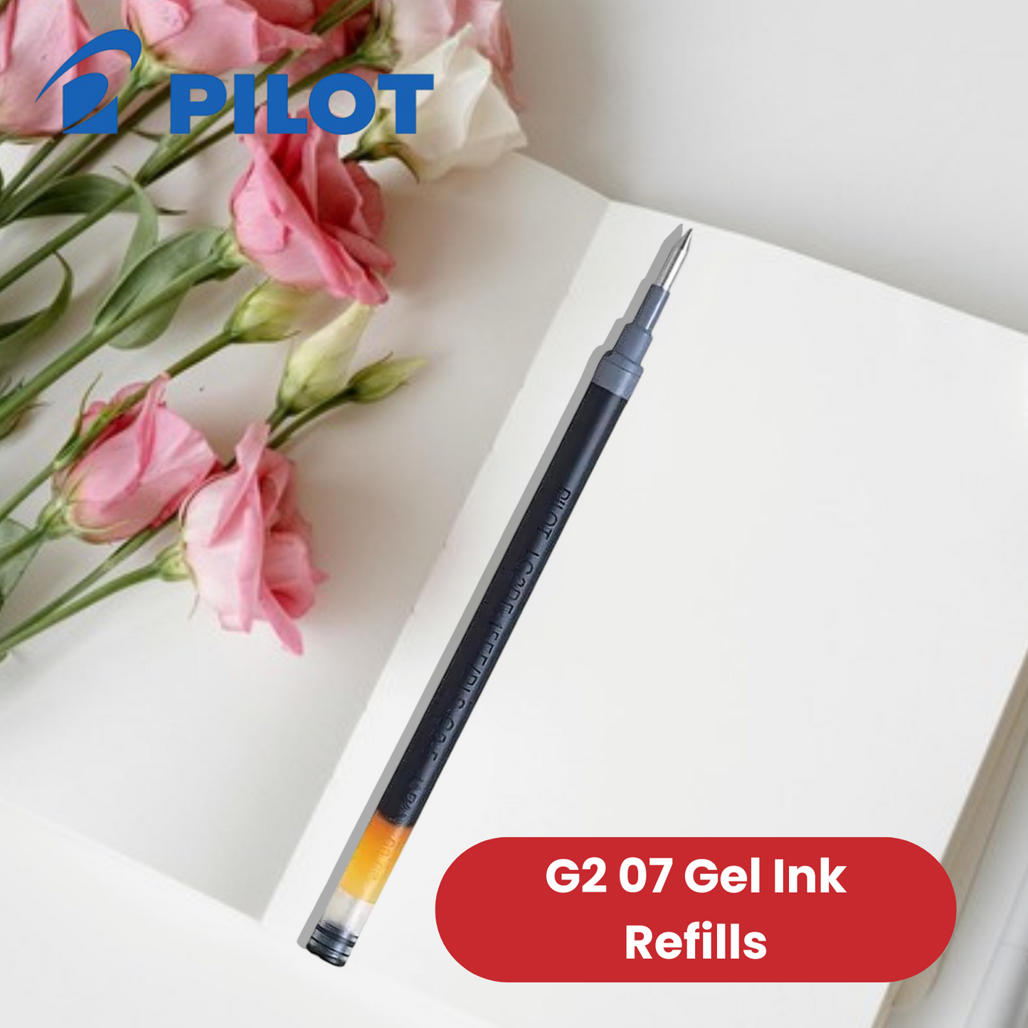 Pilot G2-07 Gel Pen Refills Medium 0.7mm Single Pen to Multi Pens Sky Blue