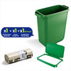 DURABIN 60L Green Bin Set & Green Hinged Lid and 25x 110L Recycled Bin Bags
