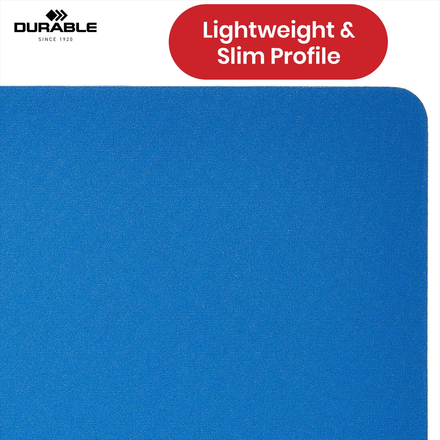 Durable Mouse Pad - Blue Smooth Surface, Lightweight & Non Slip Mouse Mat for Home, Office & Desk