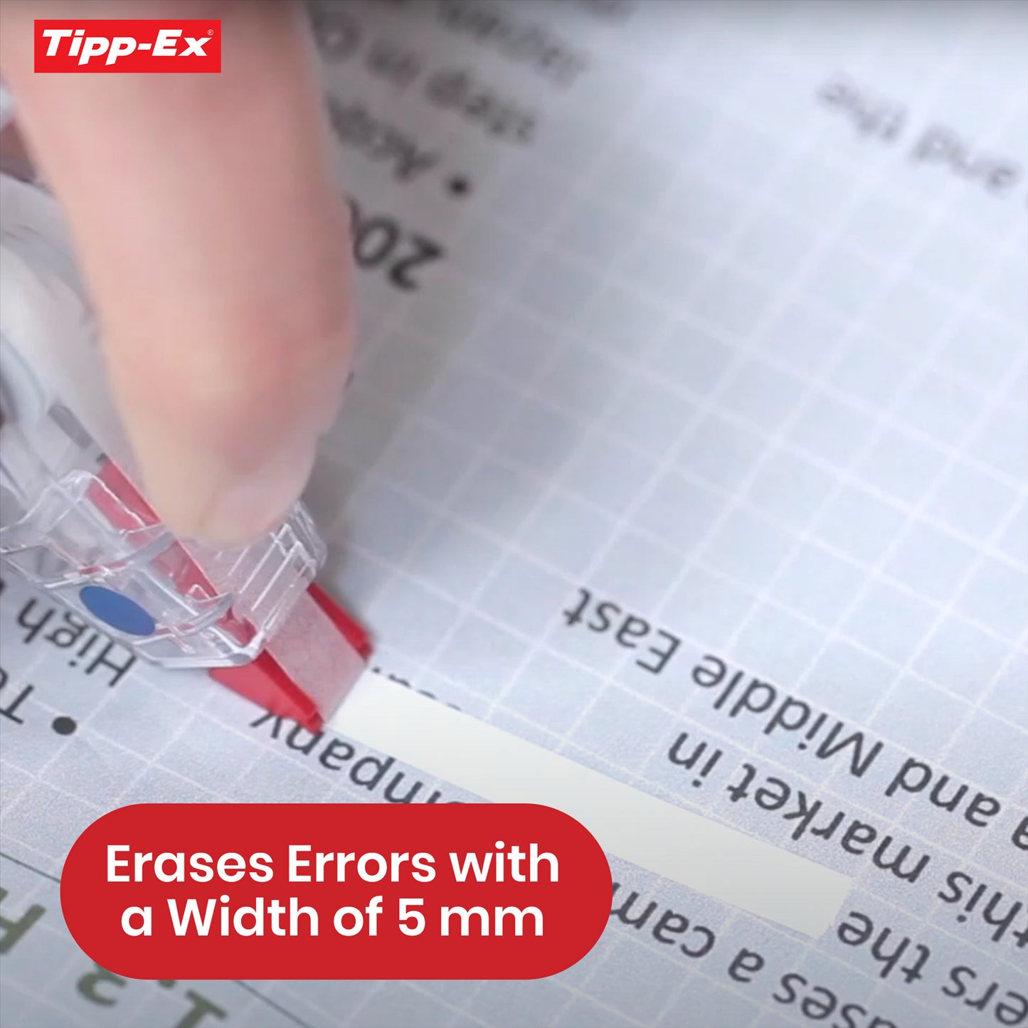 Tipp-Ex Mini Pocket Mouse Correction Tape - Quick Fix White Correction Roller for Students