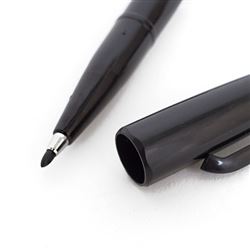 Pentel Sign pen Fibretip Black Pack of 12