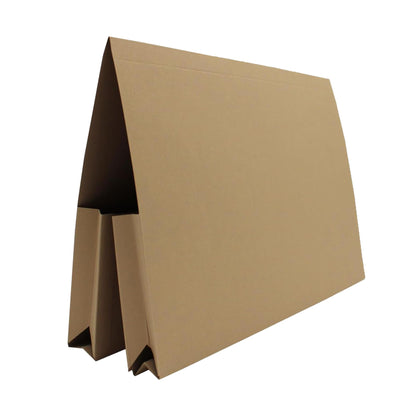 Exacompta Guildhall Double Pocket legal wallet, A4 Heavyweight Document Wallets, pack of 25 (Buff)