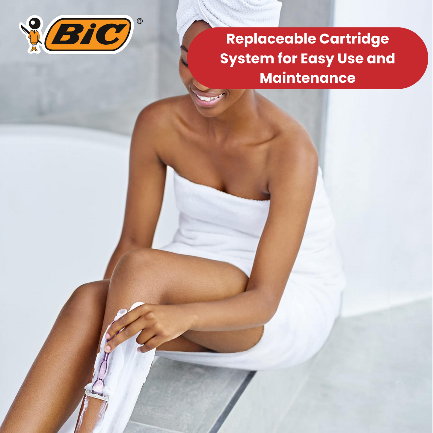 BIC Click 5 Soleil Sensitive Razor 8 Refill for Comfort Shave