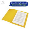 Exacompta Square Cut Folder Strong, 315gsm Manilla Holds A4 Foolscap Documents, Pack of 100 (Yellow)