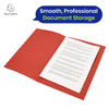 Exacompta Square Cut Folder Strong, 315gsm Manilla Holds A4 Foolscap Documents, Pack of 100 (Red)
