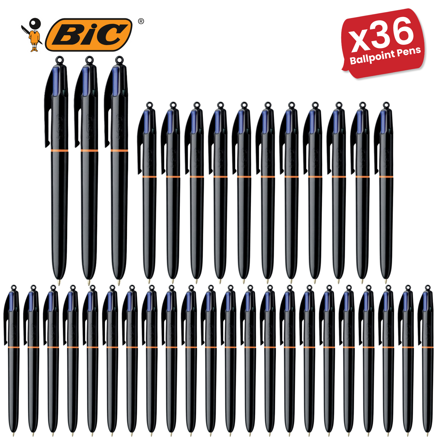 Bic 4 Colours Pro Ballpoint Pen 1.0mm - Single Pen