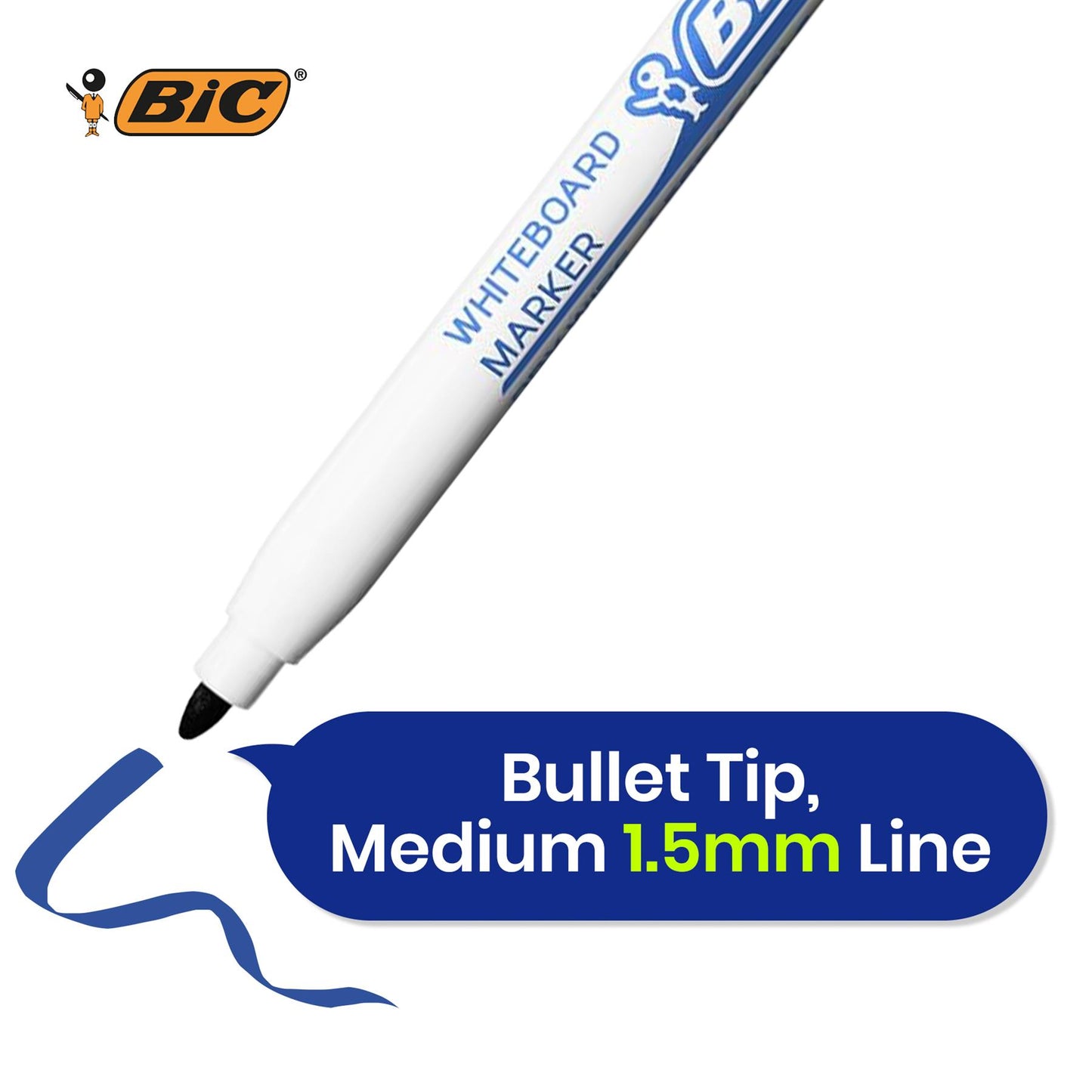 BIC Velleda 1721 Whiteboard Markers Assorted - Pack of 4