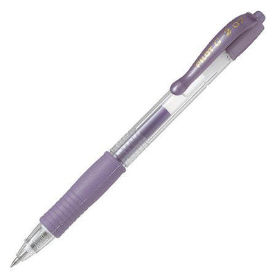 Pilot G-207 Retractable Gel Rollerball Medium Metalic Violet - Pack of 12