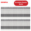 Zebra Ballpoint Pen Black Z Grip Retractable Pen 1.0mm Medium Point Biro for School Office (Pack of 50)