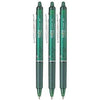 Pilot Frixion Clicker Retractable Erasable 0.7mm Tip Green - Pack of 12