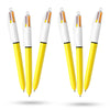 BIC 4-Colour Sun Pens Pack of 6 Medium Points for Office & Home