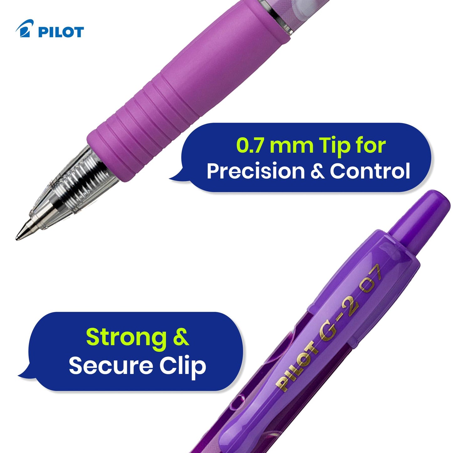 Pilot G2-07 Gel Pens Assorted 4-Pack Smooth Writing Retractable Ink for Journaling & Notes