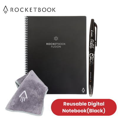 Rocketbook Fusion A4 Letter - Dotted Paper - Black