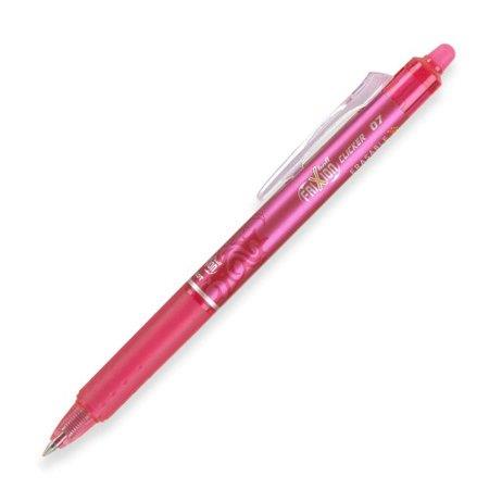 Pilot Frixion Clicker Retractable Erasable 0.7mm Tip Pink - Pack of 12