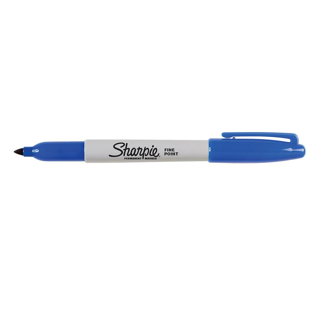 Sharpie Permanent Marker, Fine Tip, Blue, Single pen