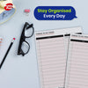 Things to Do Today Pad with Pre-Printed Sections and Hardback Cover for Planning
