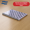 Europa Splash A4+ Notepad Wirebound 160 Pages 80g FSC Paper Ruled Punched Purple
