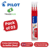 Pilot FriXion Ball & Clicker Pen Refills Red 0.7mm - (Pack of 3) Smooth Writing