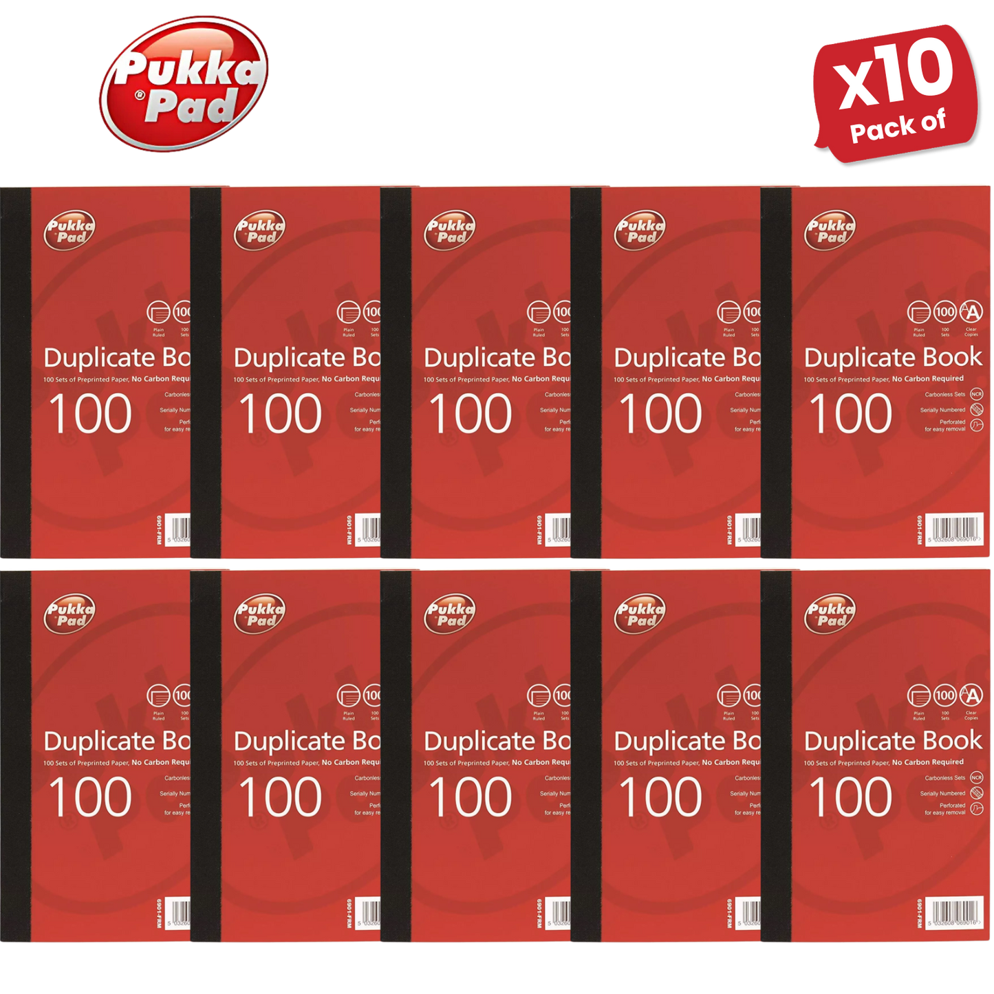 Pukka Pad Duplicate Ruled Book With Carbon 216mm x 130mm - Single