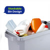 DURABIN 60L Grey Bin Set and Black Lid and 25x 110L Recycled Bin Bags