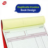 Invoice Book Hard Cover NCR 50 Set Duplicate Pad for Office