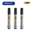 Bic 2300 Permanent Black Bullet Tip Marker - 3 Single Pens