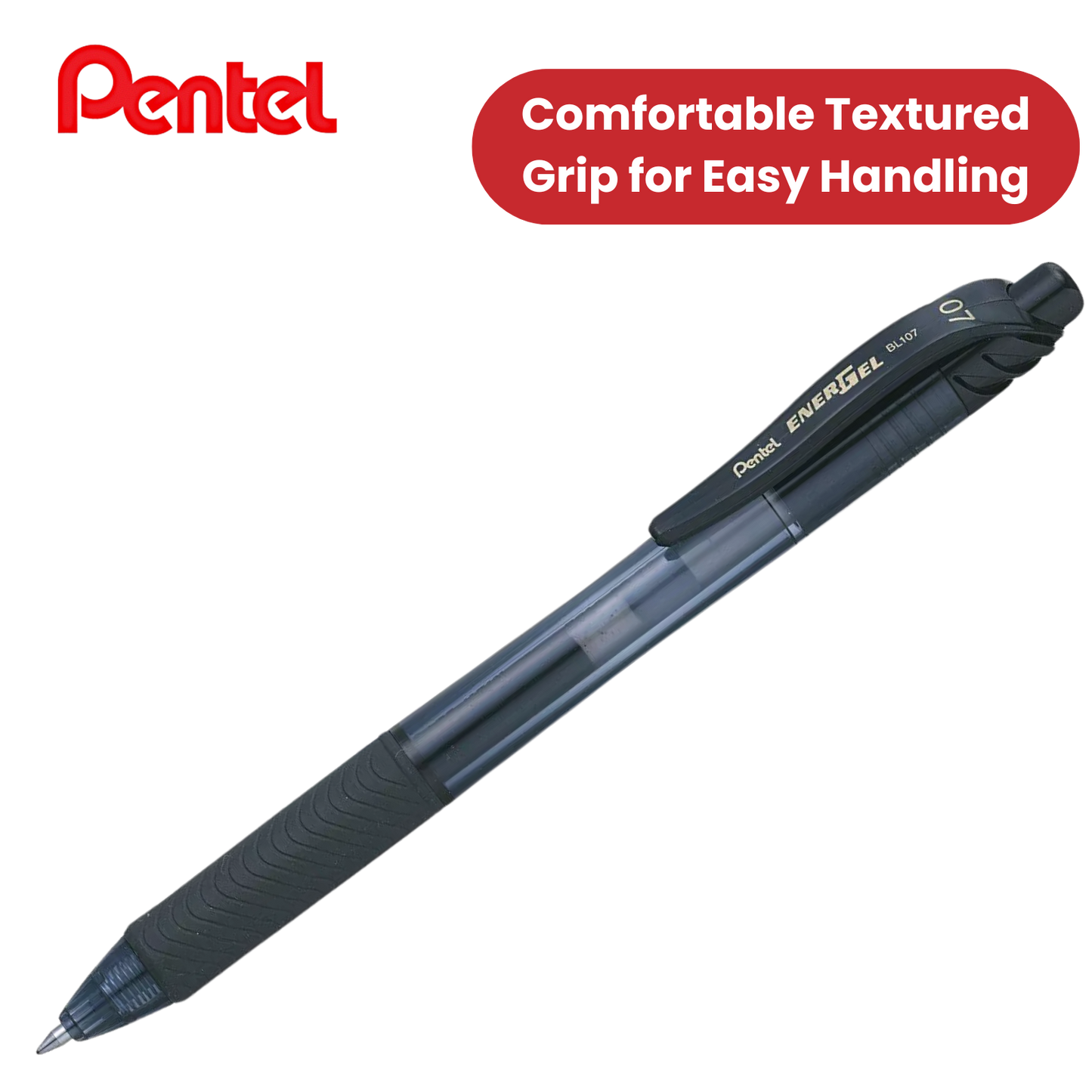 Pentel EnerGel X BL107 - Pack of 12 - Black