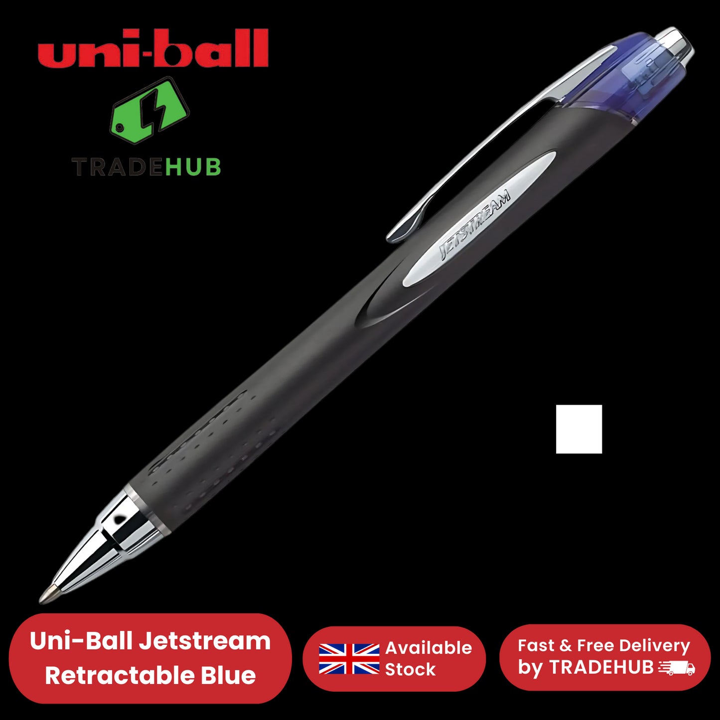 Uni-ball Jetstream Retractable Blue Reliable Performance, School or Office Use
