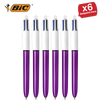 Bic 4 Colour Shine - Purple - Single Pen