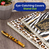 Pukka Pad Wild A4+ Notepad Pack – 2 Lined Animal Print Pads, 160 Pages Each