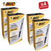 BIC Marking Permanent Markers Ultra Fine Tip Black - Pack of 12 - 1 to 5 Packs
