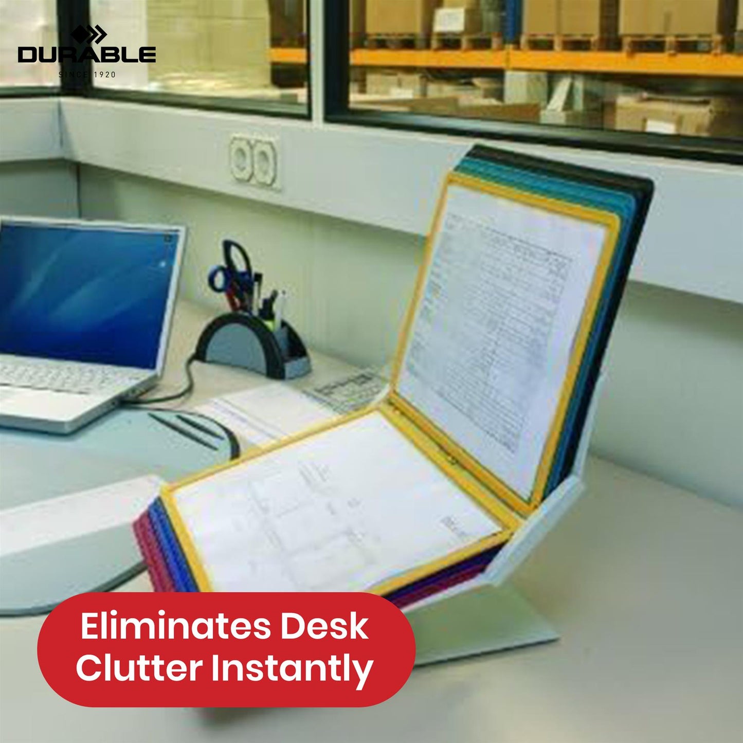 Durable Vario Pro Display Folder Unit A4 Display, 10 Panels, Desk or Wall Mount