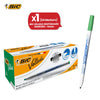BIC Velleda Whiteboard Marker Plastic Bullet Tip Dry Erase Pen Erasable Green Ink Marker for Office Meeting & Classroom  (Pack of 24)