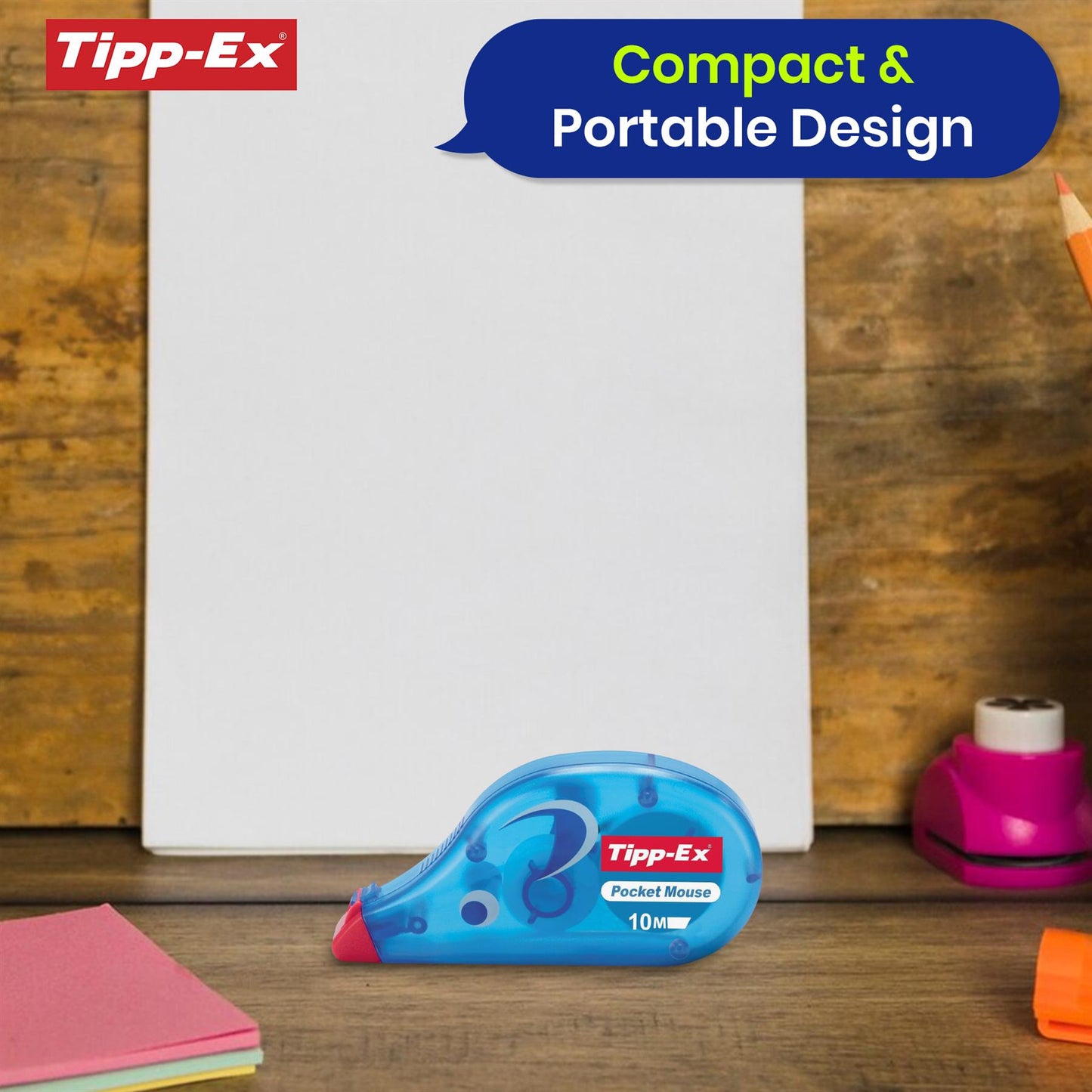 Tipp-Ex Pocket Mouse Correction Tape Roller 5mm x 6m - Pack of 1