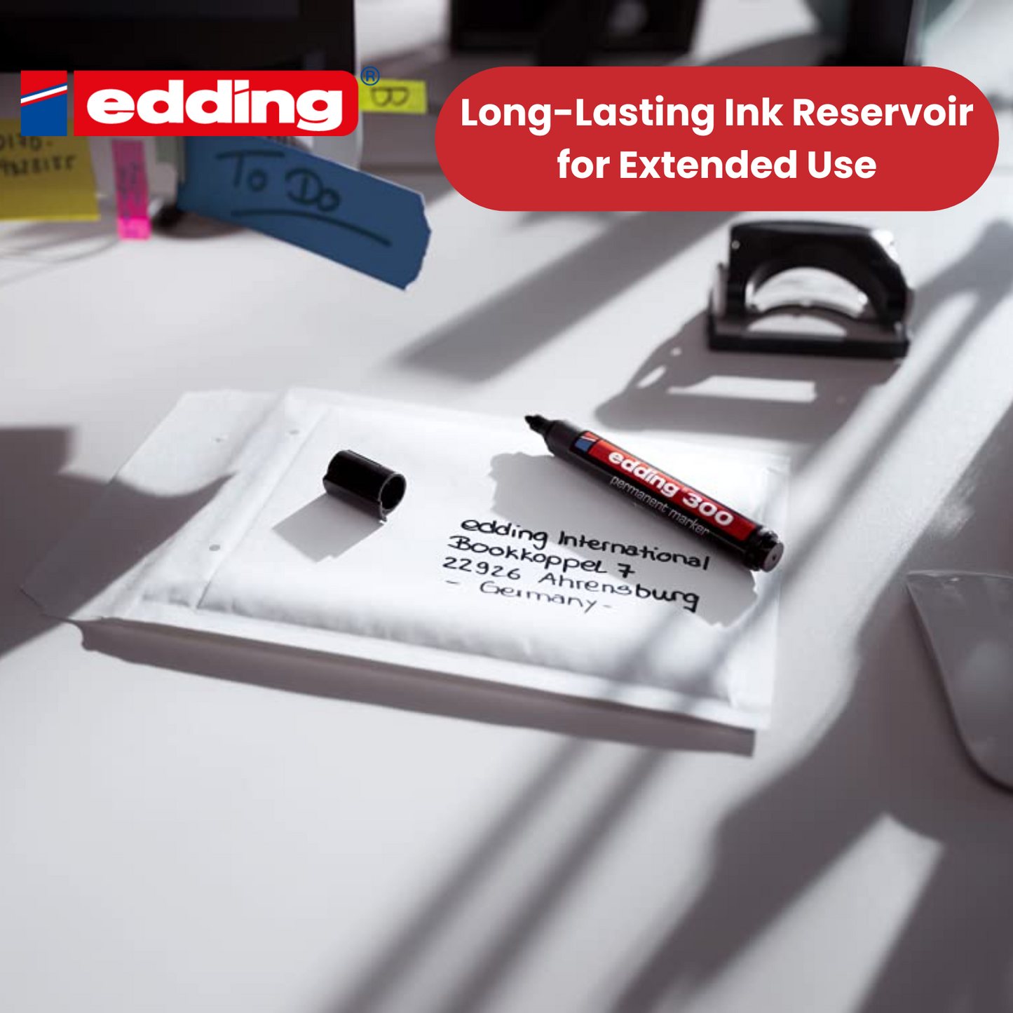 Edding 300 Permanent Marker Bullet 1.5-3mm Black - Single - 1 to 30 Packs