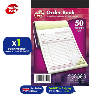 Order Book Paper Duplicate NCR Receipt Book Carbonless Order Pad for Office