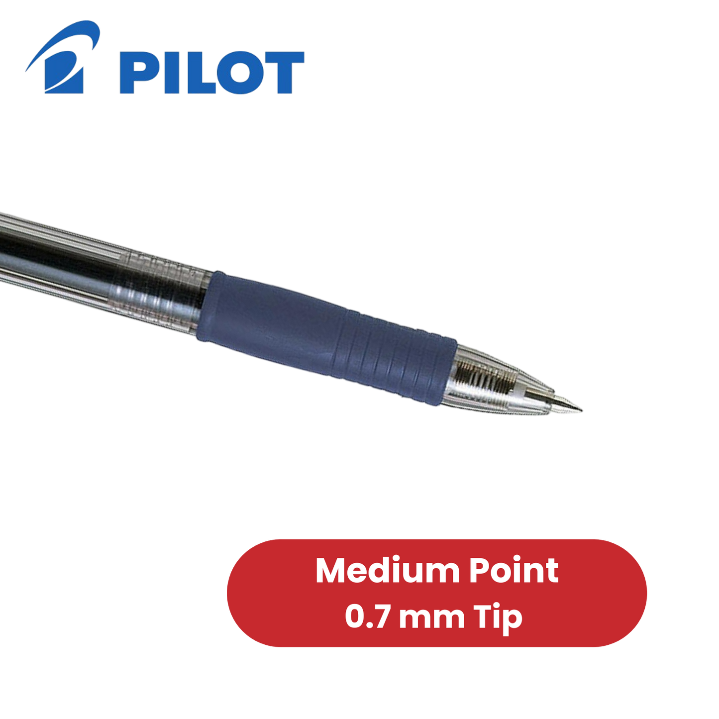 Pilot G-207 Gel Rollerball Pen - Medium Point, Retractable, Blue & Black Ink