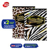 Pukka Pad A4 Refill Notepad –2 Pack Zebra & Leopard Print Writing Pad For Work Projects