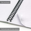 PUKKA WHITE A5 WIREBOUND PADS 200 page 80gsm (RULED/MARGIN) - PACK OF 6
