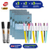 Daily Pukka Notepads 3 Packs With Bic 4 Colour Pens Pack Of 9 & Bic 2300 Permanent Markers Pack Of 2