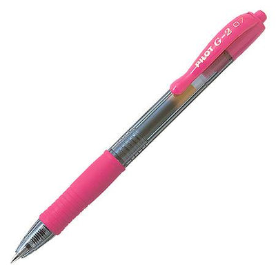 Pilot G-207 Retractable Gel Rollerball Medium Pink - Pack of 3