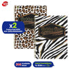 Pukka Pad Wild A4+ Notepad Pack – 2 Lined Animal Print Pads, 160 Pages Each