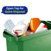 110L Bin Bags 25 Pack and 60L DURABIN Waste Bin Green Bundle Strong Recycled Plastic Set