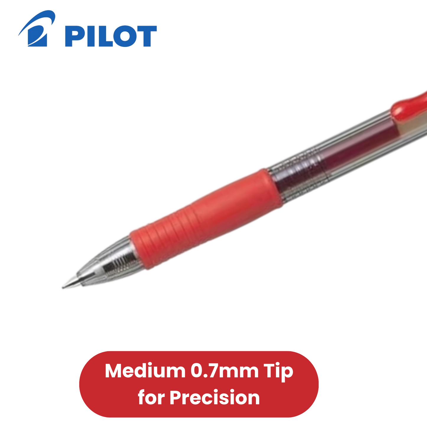 Pilot G2-07 - Black, Blue, Red - Blister pack of 3 - Pack of 1 to 5