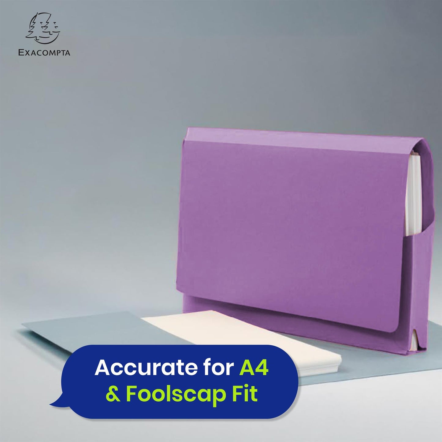 Exacompta Guildhall Pocket Wallet – 315gsm Manilla Heavyweight Secure file, Pack of 50, (Mauve)