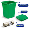 Durable DURABIN 90 Rectangular Waste Bin Green+ Durable DURABIN 90 Lid Green+ Durable ECO 110L Bin Bags 100% Recycled